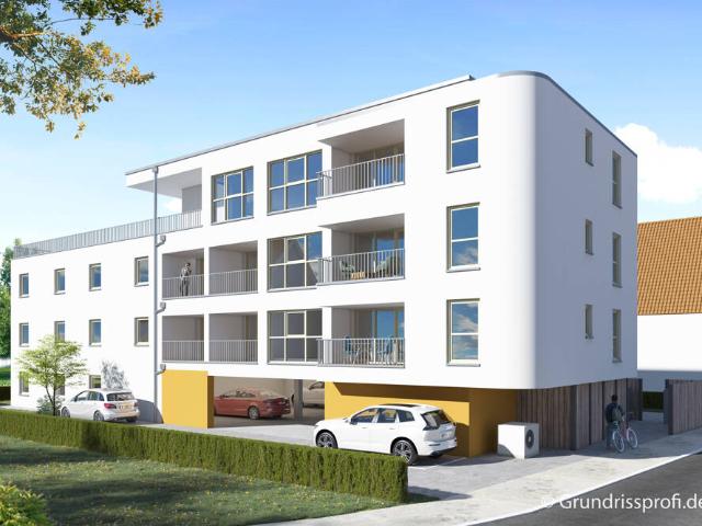 Neubauprojekt in Süßen! Die perfekte Single Wohnung, 2 Zimmer, Ankleide, Balkon, 1. OG. Mit Aufzug !