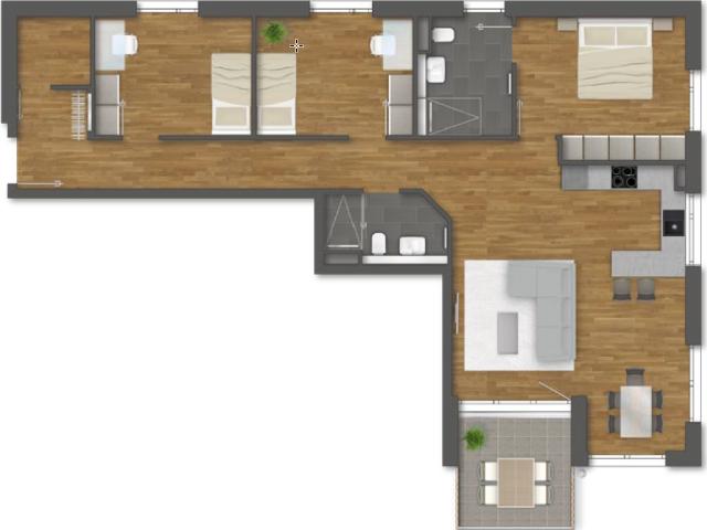 Neubauprojekt in Uhingen, Nähe Charlottensee! Große 4 Zi. Whg. im 2.OG, Balkon, 2 Bäder, Aufzug, TG
