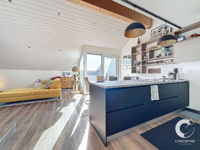 Neue Maisonette mit altem Charme mit Aussicht in Montricher