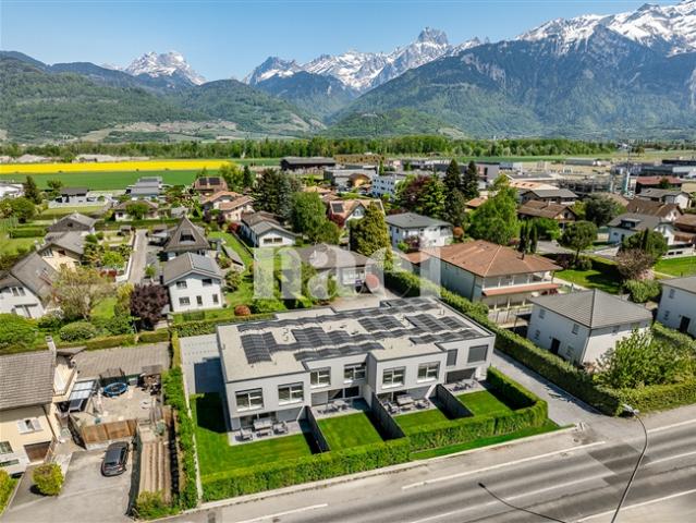Letzte Gelegenheit Neue angrenzende Villa mit 6,5 Zimmern zum Verkauf in Collombey Muraz