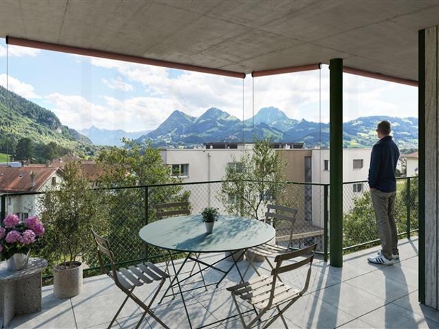 Neue Beförderung im Herzen von Broc, prächtige neue 4,5 Zimmer