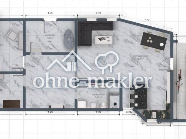 Neue Kernsanierte Wohnung+Obergriesheim+Erstbezug+Provisionsfrei+Smart Home+Fingerprint+TOP