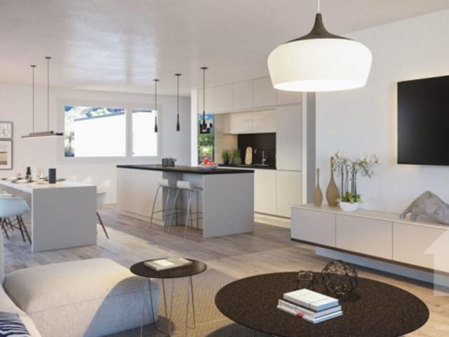 Neue 3.5 Zimmer Wohnung mit Garten, Terrasse oder Balkon