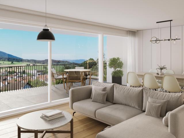 Neue 3 Zimmer Wohnung mit Südbalkon