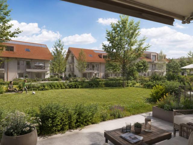 Neuentwicklung: 3,5 neue Zimmer mit eigenem Garten und einer Terrasse von 33 m²