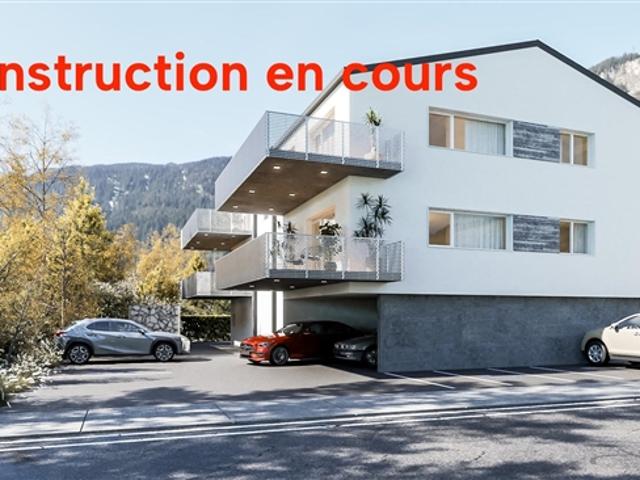 Neuentwicklung – Wohnsitz von 4 Wohnungen in PPE im Dorf Collombey