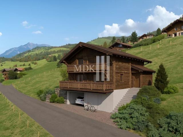 Neues Chalet mit gültiger Baugenehmigung in Val d'Illiez