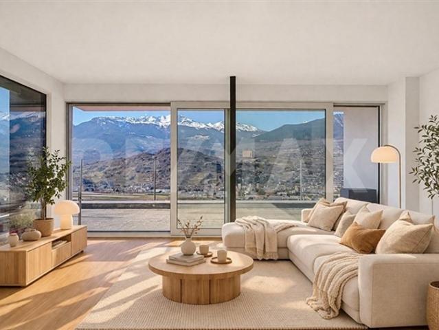 Neues Penthouse | 4,5p 128 m² + Panoramaterrasse 150 m² auf 2 Seiten Heights of Sion