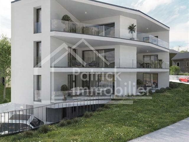 Neues Penthouse mit 4,5 Zimmern und Balkon von 32 m² in Courtepin
