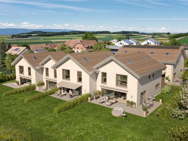 NEUES PROJEKT MIT 6 FAMILIENVILLEN IN THIERRENS MIT GÄRTEN