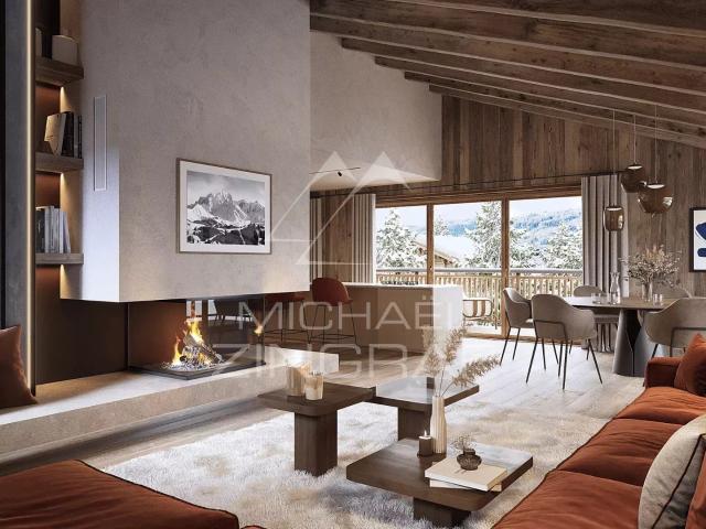 Neuf attique Premium 4 chambres Centre village de Megève