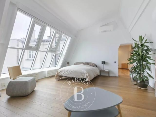 Neuilly Bois Dernier étage Bel immeuble ancien Appartement type loft atelier 2 pièces 1 chambre Charme atypique Vue ciel