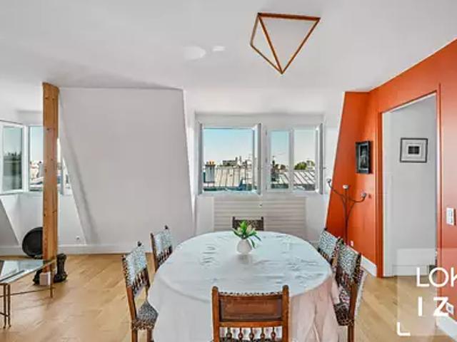 Neuilly sur Seine 92200 Achat / Vente appartement 3 pièces t3 au dernier étage