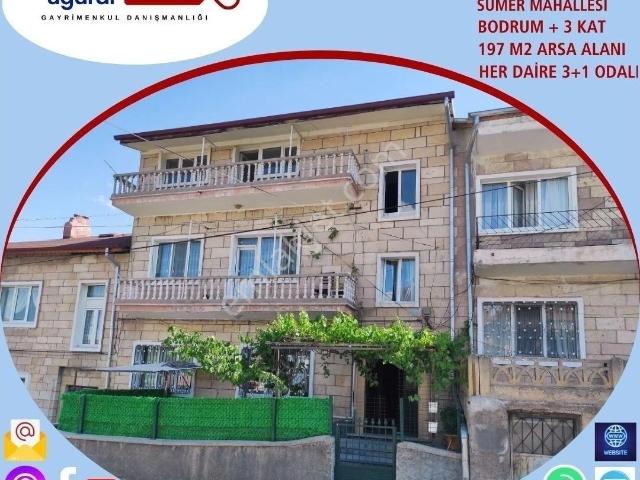 Nevşehir Sümer Mah.de Masrafsız Şahane Bodrum+3 Katlı Satılık Bina