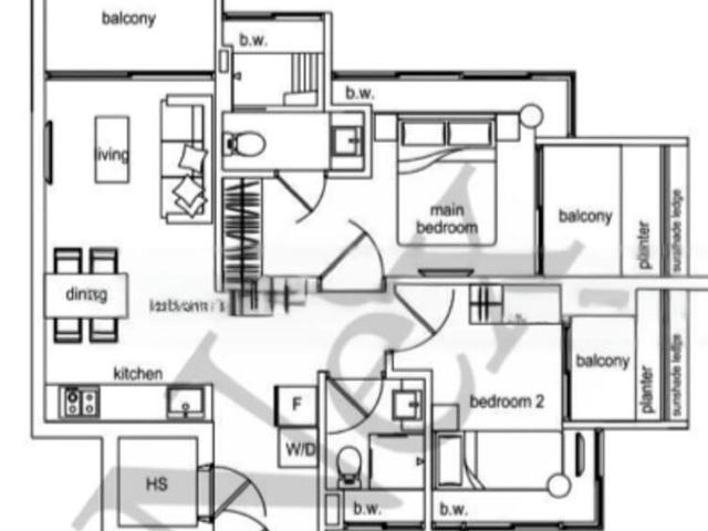 Newton Edge D9, Apartment