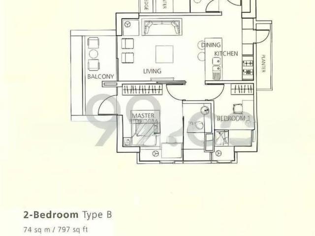 Newton Suites D11, Apartment