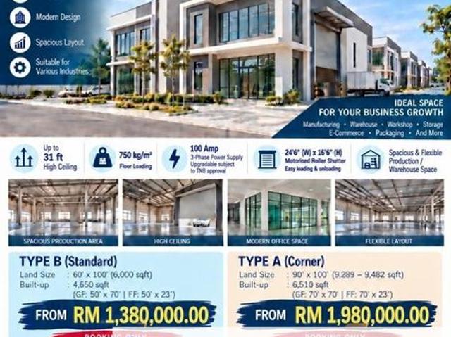 NEW 1.5 STOREY SEMI DETACHED FACTORY