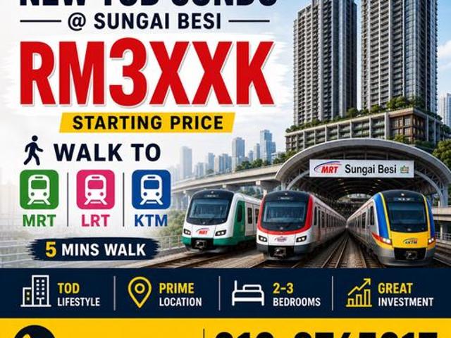 New 23R Dualkey Ready Tenant Walk to LRT MRT 0DP Near Cheras