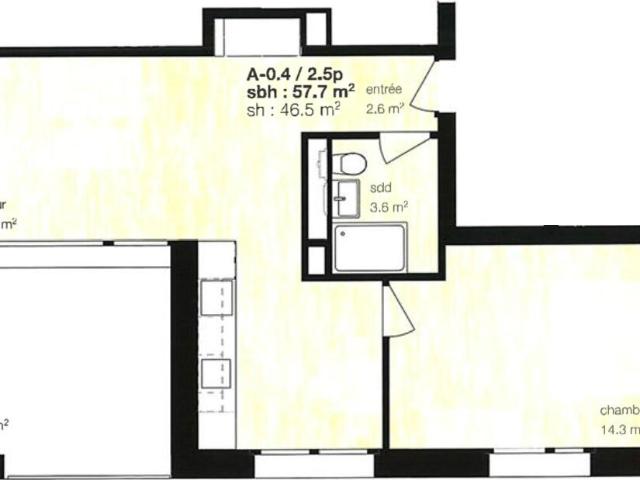 New apartment with 2.5 rooms for rent in Montana 46 m² | dreamo. Ch