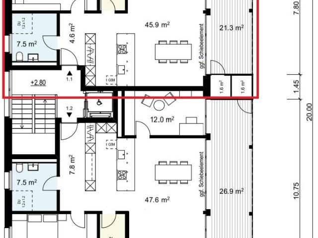 New apartment with 2.5 rooms for rent in Wil ZH 85 m² | dreamo. Ch