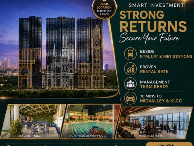 NEW ARTE EUROPE DESIGN CONDO with 3 LRT Stations 5 mins to Midvalley