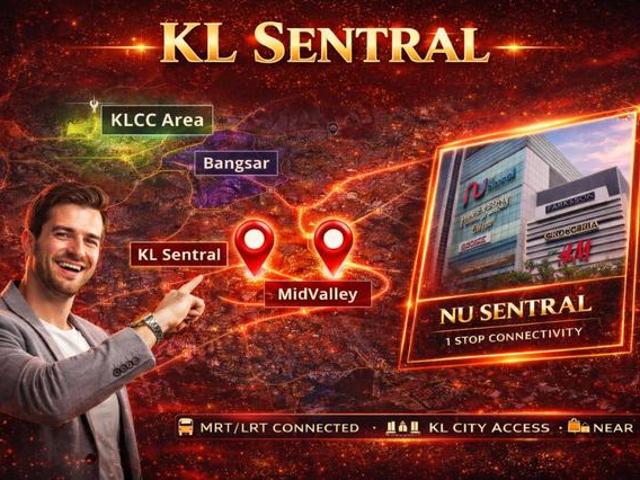 NEW KL Sentral LRTMRT BUY 1 Unit FREE 1 Unit High Rental Demand