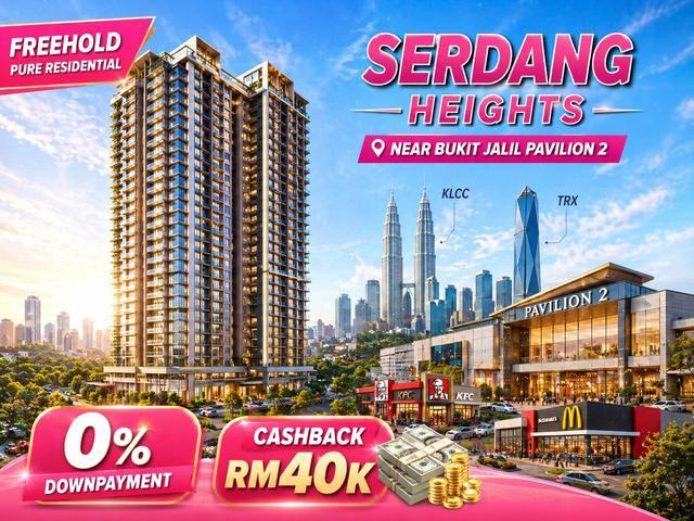 New Launch Freehold 7 mins to Pavilion 2 Cashback 20k 100 loan