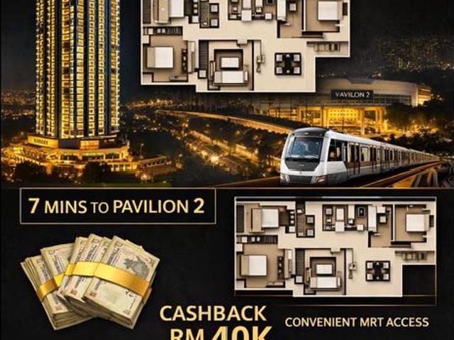 New Launch Freehold 7 mins to Pavilion 2 Cashback 40k 100 loan