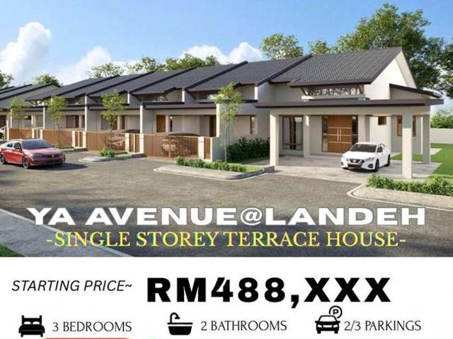 New project single storey terrace offer for early bird for sale