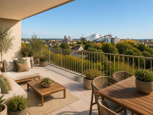 NEW! T2 + Terrasse 20m2 prox amphithéâtre et gare 2 pièces, 44 m²