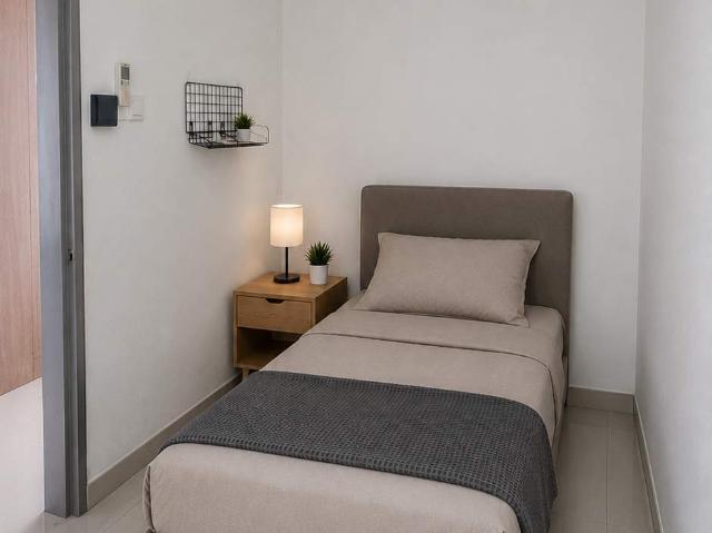 New Unit @ Single Room with Super Single Bed | Hotel Style & Comfortable Dining Area | WIFI