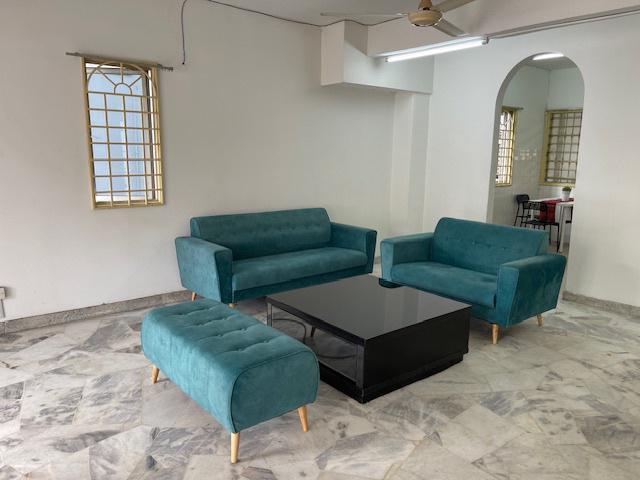 End Lot NEWLY painted double storey terrace house
