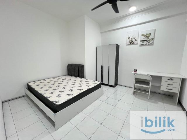 Newly Renovated Fully Furnished Bedroom at Bukit OUG Condo, Bukit Jalil Awan Besar LRT Station