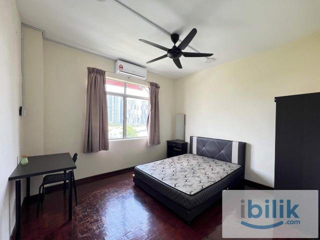 Newly Renovated Fully Furnished Bedroom at Bukit OUG Condo, Bukit Jalil Awan Besar LRT Station