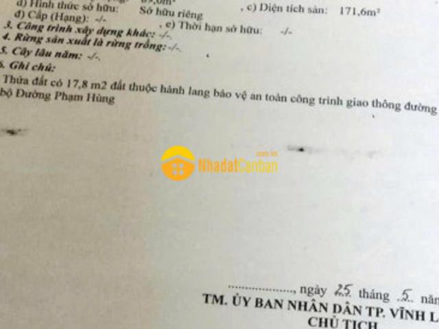 Nhà 1 trệt 1 lầu mặt tiền đừơng phạm hùng phường 9 vĩnh longnay phường long châu