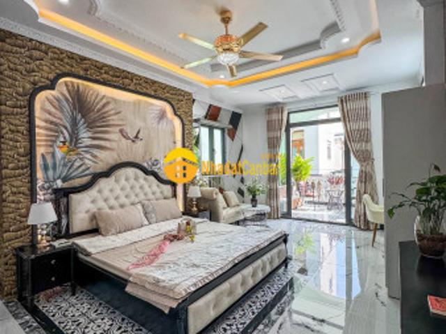 Nhà 4 tầng mặt tiền đường chu văn an có mương hở gần tô hiến thành