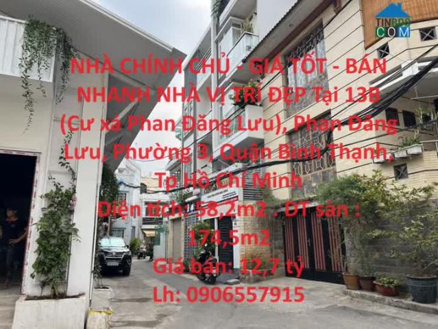 Nhà Chính Chủ Giá Tốt Bán Nhanh Nhà Vị Trí Đẹp Tại Phường 3, Quận Bình Thạnh, HCM