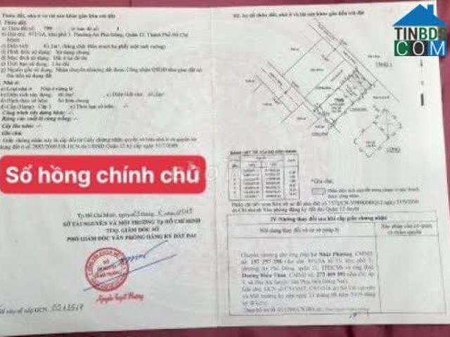 Nhà bán SHR chính chủ hẻm 971/3A An Phú Đông Q12, sát Gò Vấp