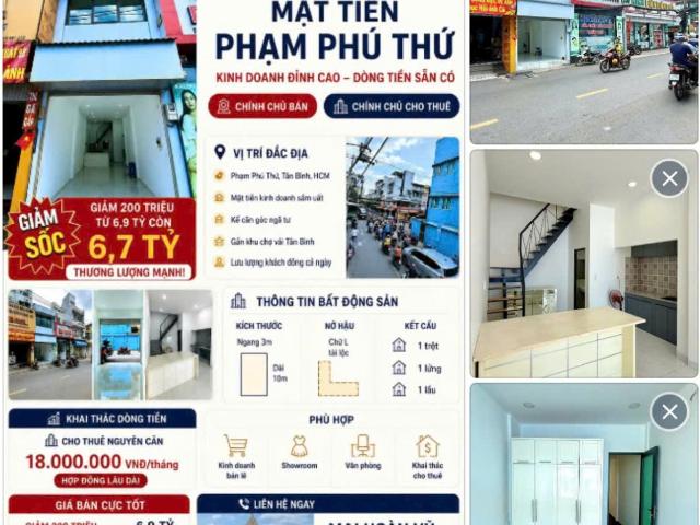 Nhà mặt tiền kinh doanh – giá tốt – cần bán nhà tại phường 11, quận tân bình, tp. HCM