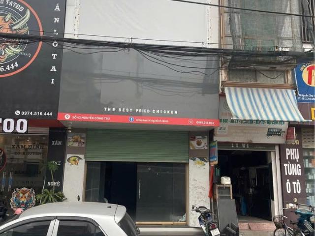 Nhà mặt tiền Nguyễn Công Trứ, TP. Ninh Bình 2,5 tầng kinh doanh đỉnh, đối diện bến xe, chỉ 79,3m2