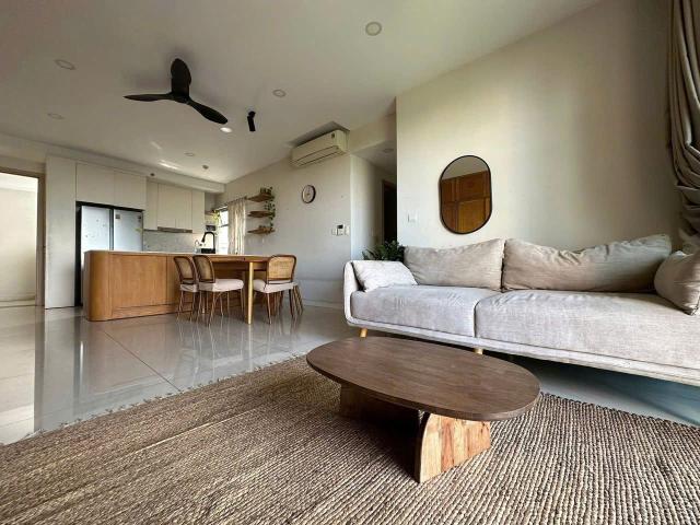 Nhà đẹp trống sẵn 105m2, 3PN, đủ nội thất ở Palm Heights, 24 triệu/ tháng vào liền