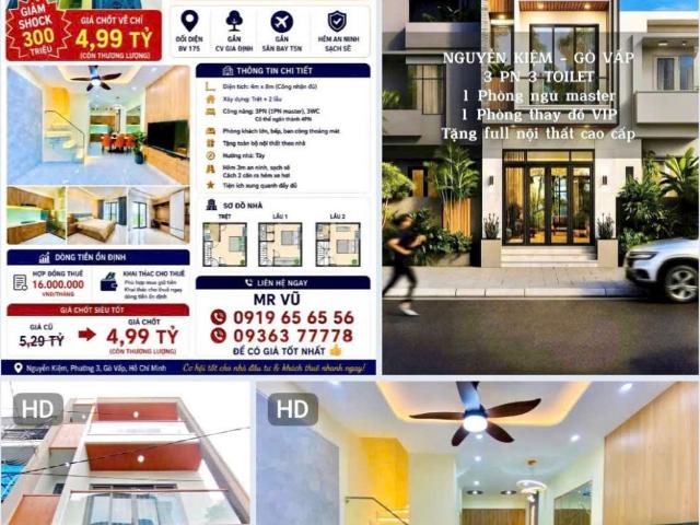 Nhà đẹp – giá tốt – cần bán nhà tại đường nguyễn kiệm, phường 3, quận gò vấp, tp. HCM