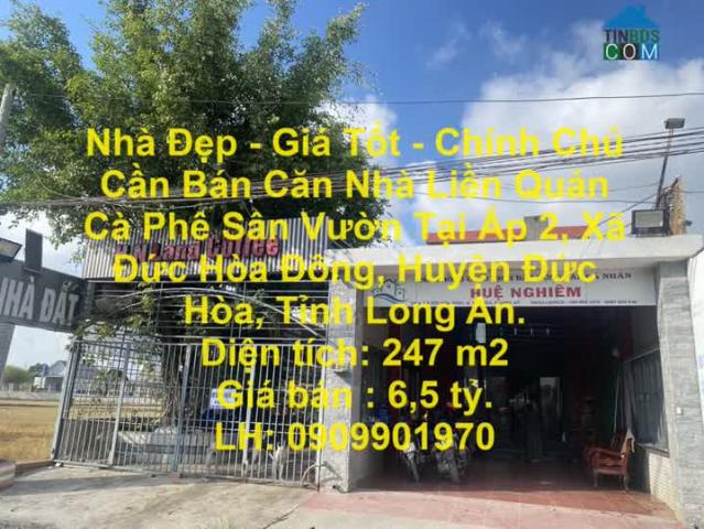 Nhà Đẹp Giá Tốt Chính Chủ Cần Bán Căn Nhà Liền Quán Cà Phê Sân Vườn Tại Đức Hòa, Long An