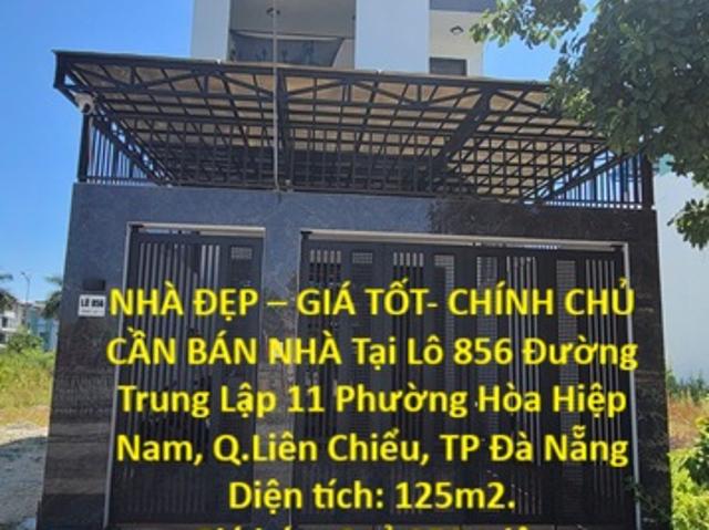 Nhà đẹp – giá tốt chính chủ cần bán nhà tại phường hòa hiệp nam, q. Liên Chiểu, TP Đà Nẵng