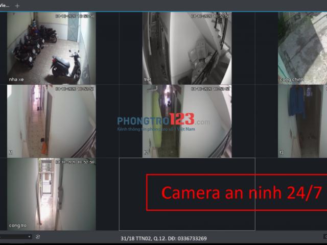 Nhà trọ cho thuê 14m2 giá 2tr Tân Thới Nhất Q. 12