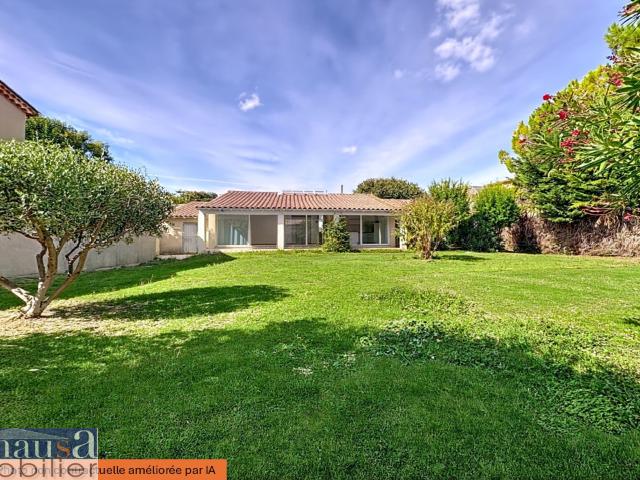 Nîmes, belle villa T6 en plain pied de 156 m2 + garage