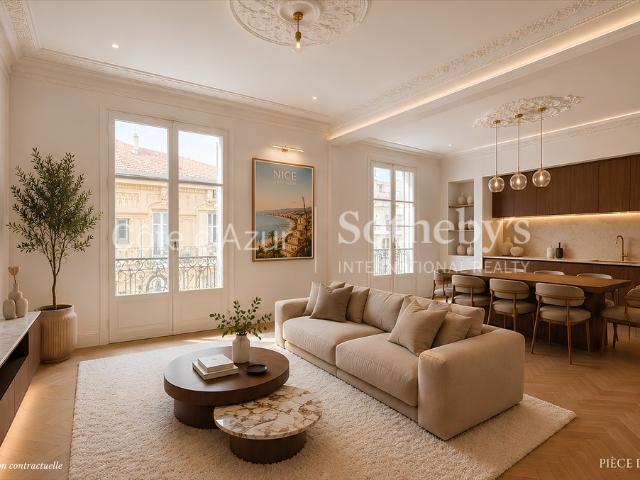 Nice Musiciens: Appartement bourgeois rénové 3 chambres avec balcon