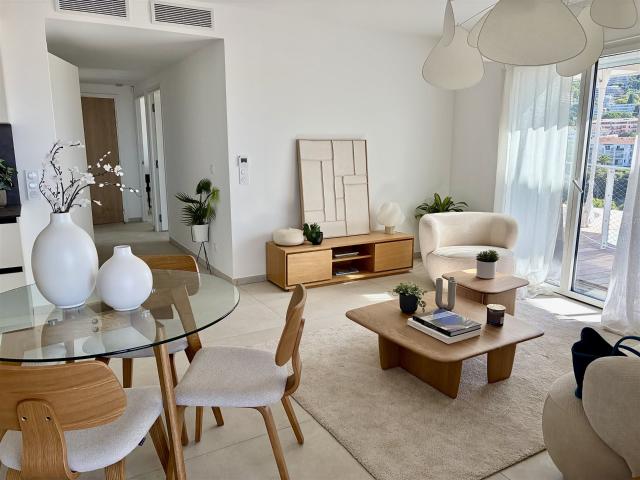 Nice Méridia – 3 pièces d’exception – Terrasse vue mer – Liv. 61m² Nice