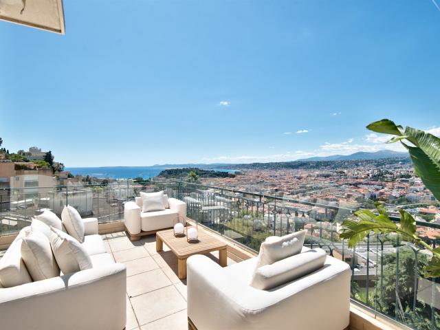 Nice Mont Boron Mont Alban Au dernier étage d'une jolie. 167m² Nice