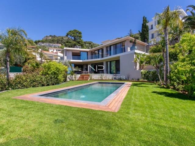 Nice Mont Boron, superbe villa 6 pièces ultra contemporaine avec piscine et vue mer panoramique